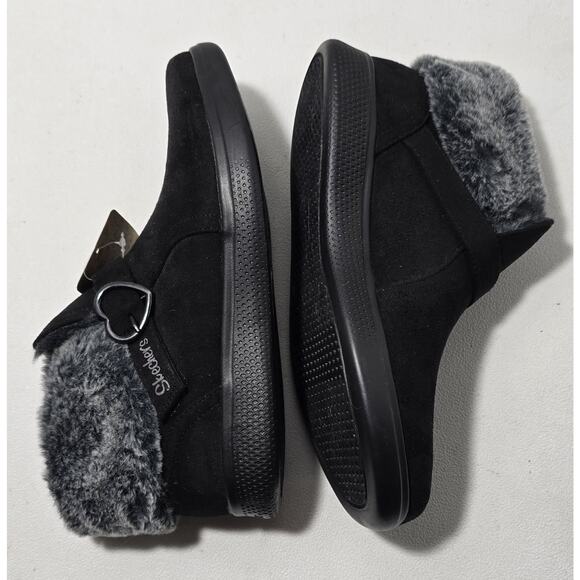 Skechers Campfire Slipper Boots Faux Fur Ankle Black Size 8 - Picture 5 of 9